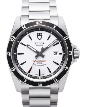 AAA Replica Tudor Grantour Date Bay White Dial Steel Strap Mens Watch 20500N-3