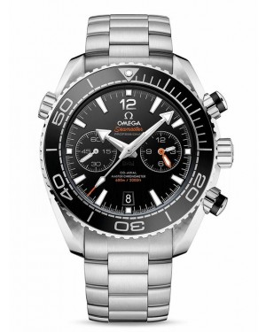 AAA Replica Omega Seamaster Planet Ocean 600M Steel Chronometer Chronograph Black Watch 215.30.46.51.01.001