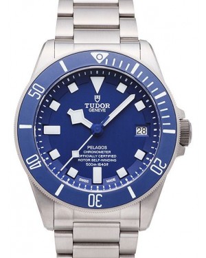 AAA Replica Tudor Pelagos Blue Dial Titanium Strap Mens Watch 25600TB