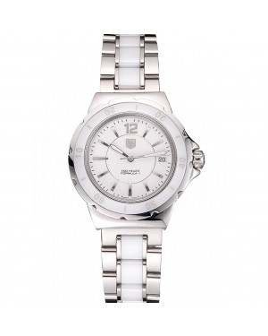Tag Heuer Formula 1 White Ceramic Bezel White Dial