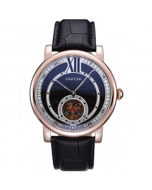 Cartier Rotonde Flying Tourbillon Black Dial 621937
