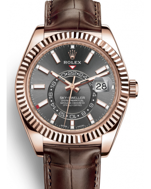 AAA Replica Rolex Sky-Dweller GMT 42mm Mens Watch 326135-0008