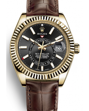 AAA Replica Rolex Sky-Dweller GMT 42mm Mens Watch 326138-0008