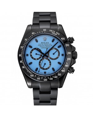 Rolex Cosmograph Daytona Blue And Black Dial Black Stainless Steel Case And Bracelet 1454250