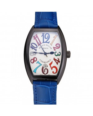 Franck Muller Casablanca Blue Croco Leather Band 621643