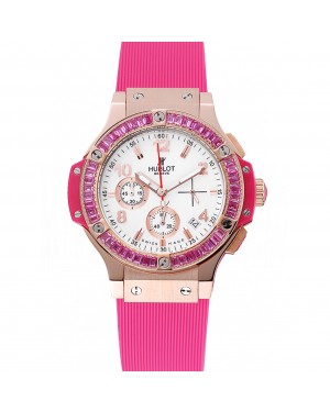 Hublot Big Bang Tutti Frutti Pink Strap Gold Dial