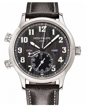 AAA Replica Patek Philippe Calatrava Pilot Travel Time Mens Watch 5524T-010