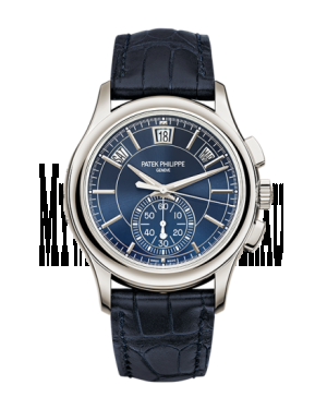 Swiss Patek Philippe Annual Calendar Chronograph Blue Watch 5905P-001