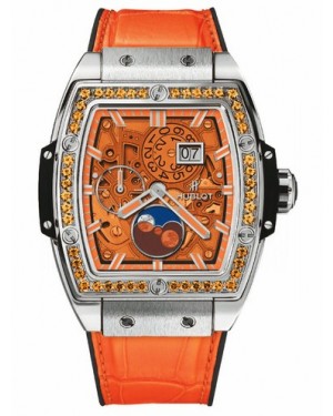 AAA Replica Hublot Spirit Of Big Bang Moonphase Titanium Orange Watch 647.NX.5371.LR.1206