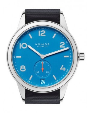 AAA Replica NOMOS Club Automat Datum Signalblau Mens Watch 777