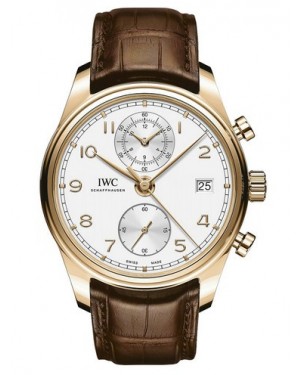 AAA Replica IWC Portugieser Chronograph Classic Red Gold Watch IW390301