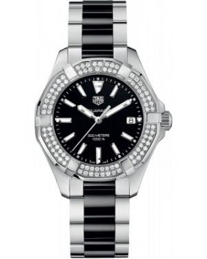 AAA Replica Tag Heuer Aquaracer Quartz 35mm Ladies Watch way131e.ba0913