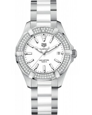 AAA Replica Tag Heuer Aquaracer Quartz 35mm Ladies Watch way131f.ba0914