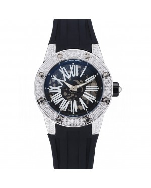 Richard Mille RM 033 Extra Flat Automatic Diamond Case Black Rubber Bracelet 1454195