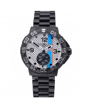 Tag Heuer Formula One Special Gulf Edition White And Blue Dial Ion Plated Steinless Steel Bracelet 622289