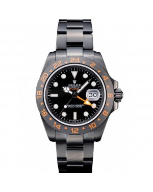 Rolex Swiss Explorer Black Ceramic Bezel Black Dial Watch 98240