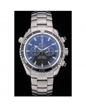 Omega Seamaster Planet Ocean Black Bezel Black Dial Stainless Steel Strap 80240