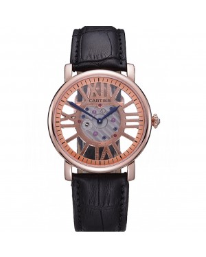 Cartier Rotonde Skeleton Flying Tourbillon Black 621966