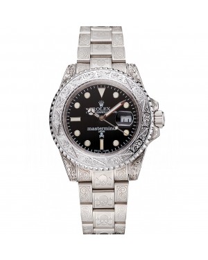 Rolex Mastermind Japan Limited Edition Black Dial White Case And Bracelet 1454081