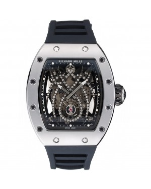 Richard Mille Tourbillion Spider RM 19-01 Silver Case Black Rubber Bracelet 1454256