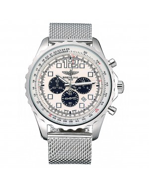 Breitling Navitimer Stainless Steel Strap Beige Dial