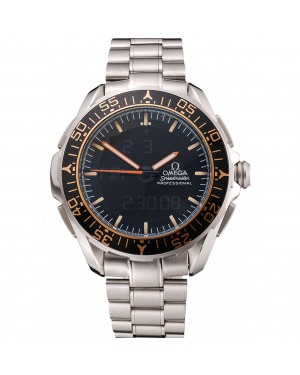 Omega Speedmaster Skywalker X-33 Black Dial Orange On Black Bezel Stainless Steel Case And Bracelet