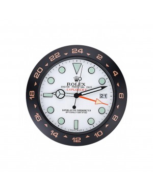 Rolex Explorer II Wall Clock Black-Orange 622479