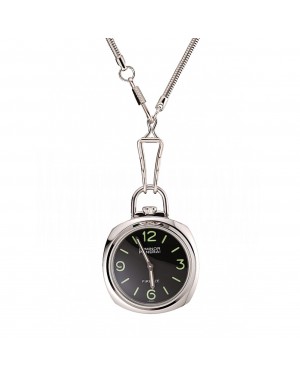 Swiss Panerai Luminor Pocket Watch Black Dial Stainless Steel Case And Chain 1453743