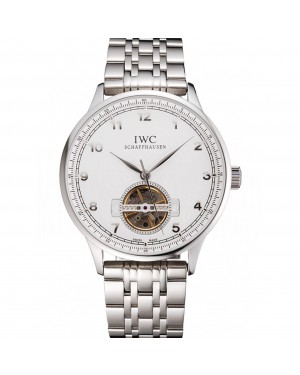 IWC Portugieser Tourbillon White Dial Stainless Steel Case And Bracelet