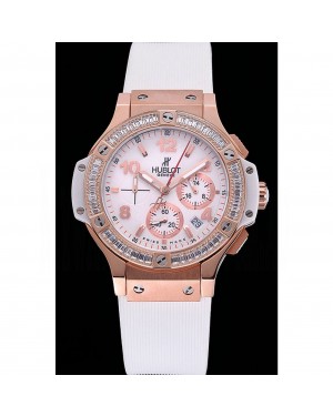 Hublot Big Bang Tutti Frutti White Strap Gold Dial