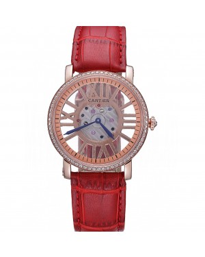 Cartier Rotonde Skeleton Flying Tourbillon Red 621962