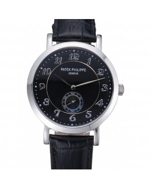 Patek Philippe Calatrava Stainless Steel Black Dial 621987