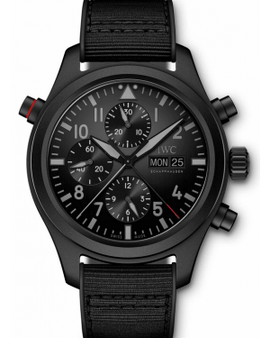 AAA Replica IWC Pilot’s Double Chronograph TOP GUN Ceratanium Watch IW371815
