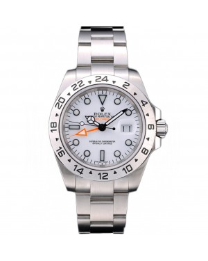 Rolex Swiss Explorer Stainless Steel Bezel White Dial Watch