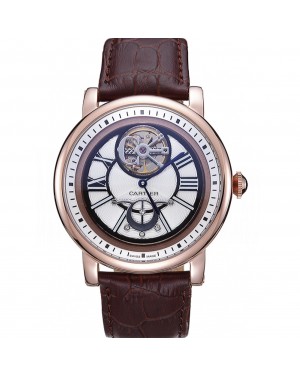 Cartier Rotonde Flying Tourbillon White Dial 621943