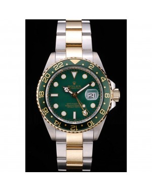 Rolex GMT Master II Green Ceramic Bezel Green Dial Watch
