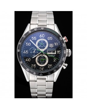 Carrera Black Dial Calibre 16 Link Tag Heuer Watch-tag140