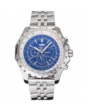 Breitling Bentley Motors T Blue Dial Stainless Steel Case And Bracelet 622222