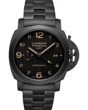 AAA Replica Panerai Luminor 1950 Tuttonero GMT Automatic Mens Watch PAM00438