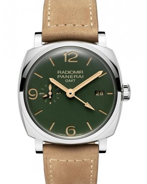 AAA Replica Panerai Radiomir GMT Edizione Verde Militare 45mm Mens Watch PAM00998