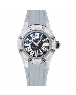 Richard Mille RM 033 Extra Flat Automatic Diamond Case Grey Rubber Bracelet 1454194