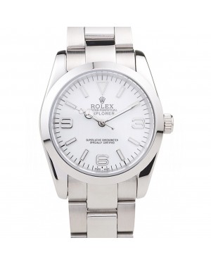 Rolex Explorer Polished Stainless Steel White Dial 98086