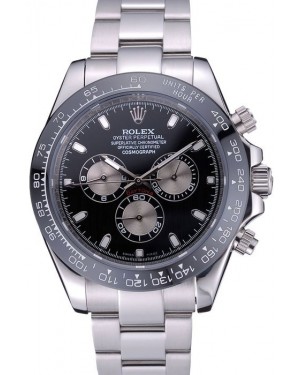 Rolex Cosmograph Daytona Black Dial Stainless Steel Bracelet 622543