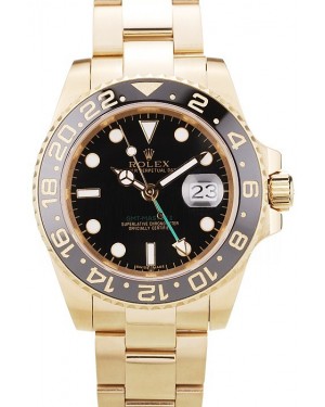 Rolex GMT Master II Black Ceramic Bezel Black Dial 98228