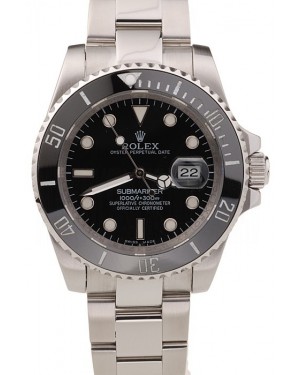 Rolex Submariner Black Ceramic Bezel Black Dial 98235