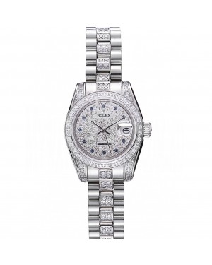 Swiss Rolex DateJust Diamond Dial Stainless Steel 622021
