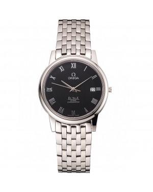 Omega DeVille Stainless Steel Bracelet Black Dial 621685