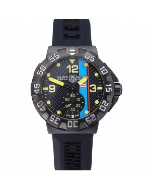 Tag Heuer Formula One Grande Date Black And Yellow Dial Rubber Bracelet 622280