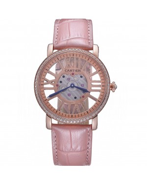 Cartier Rotonde Skeleton Flying Tourbillon Light Pink 621960