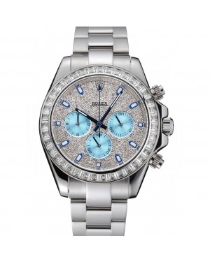 Rolex Cosmograph Daytona Diamond Dial Stainless Steel Case And Bracelet 1454251
